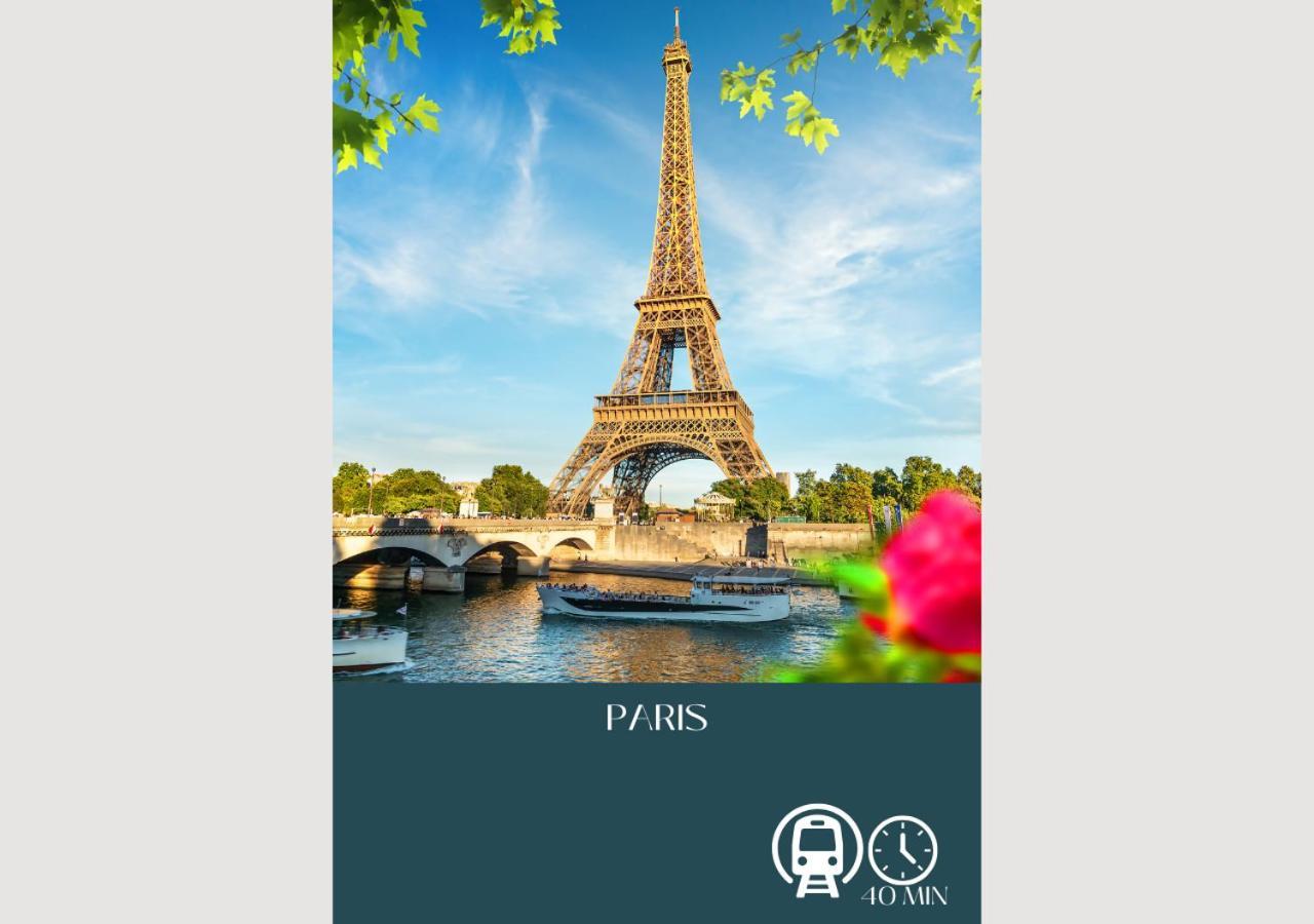 Appartement-Paris-Disney-Terrasse-Jardin-Parking Vaires-sur-Marne Exteriör bild